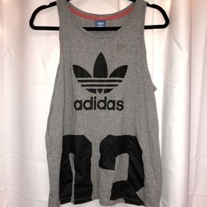 Adidas Gray Tank Vintage Oversized
